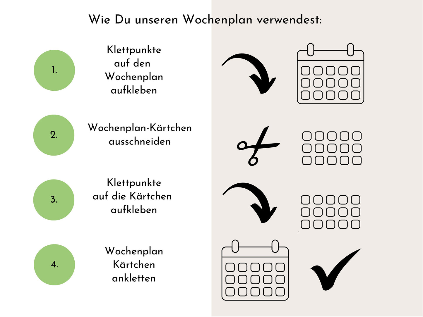Wochenplan für Kinder 288 Routine Karten, personalisierter Routineplan, Sofort-Download, Montessori Tagesplan "Fuchs, Reh und Eichhörnchen"