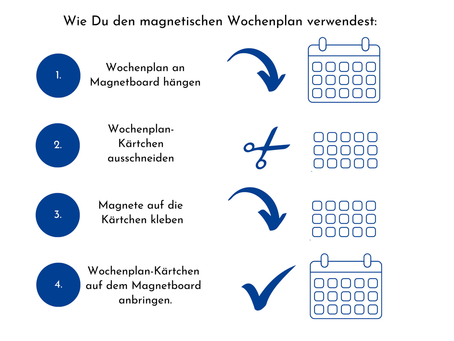 Magnetboard Wochenplan "Bär und Reh" für Kinder und Teenager, 246 Routine Karten, 40-80 Magneten, Montessori Routineplan, Familie Nordstern