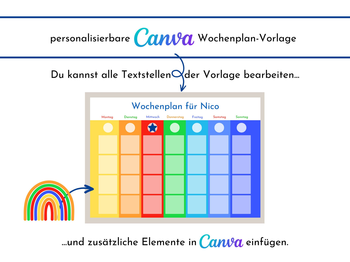 Personalisierter Wochenplan "Montessori" für Kinder und Jugendliche, 288 Routine Karten, PDF Sofort-Download, Routineplan nach Montessori