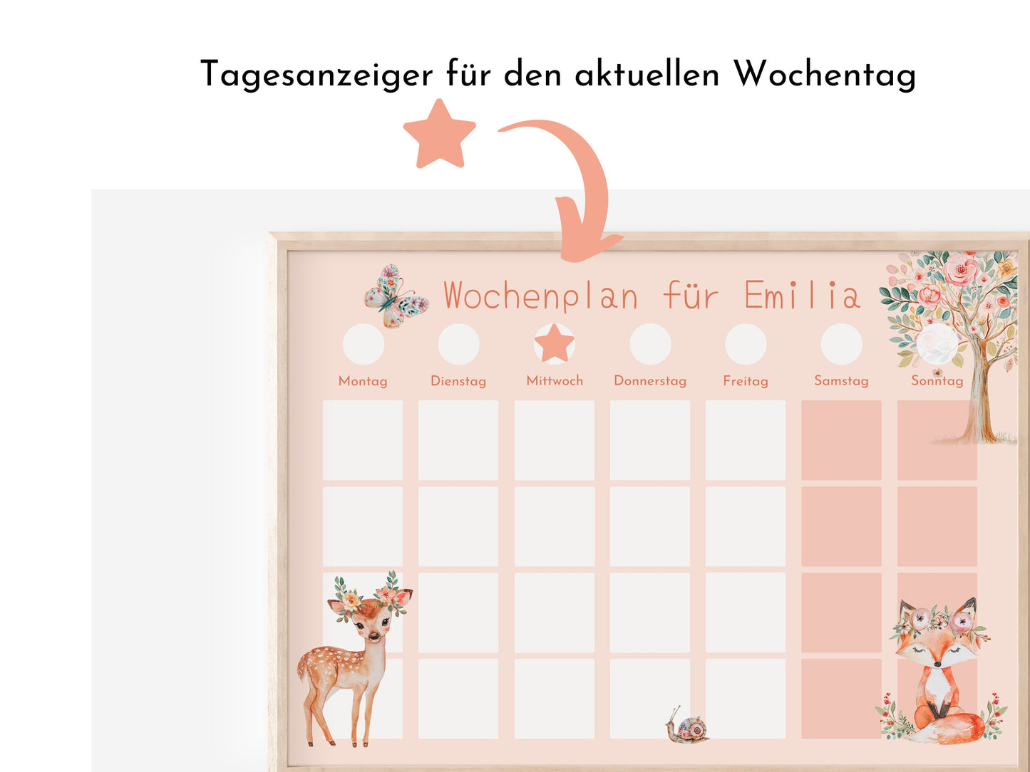 Wochenplan "Fantasie" für Kinder, 288 Routine Karten, Canva-Vorlage und PDF Sofort-Download, Routineplan nach Montessori