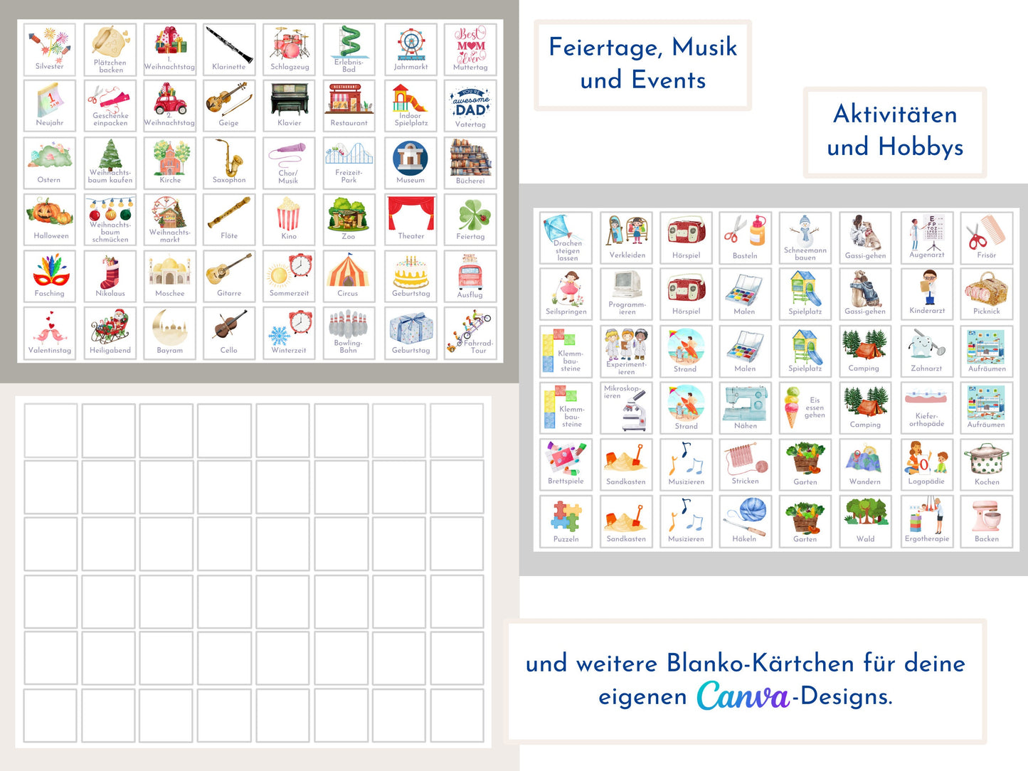 Wochenplan "Ozean" für Kinder, 288 Routine Karten, Canva-Vorlage und PDF Sofort-Download, Routineplan nach Montessori