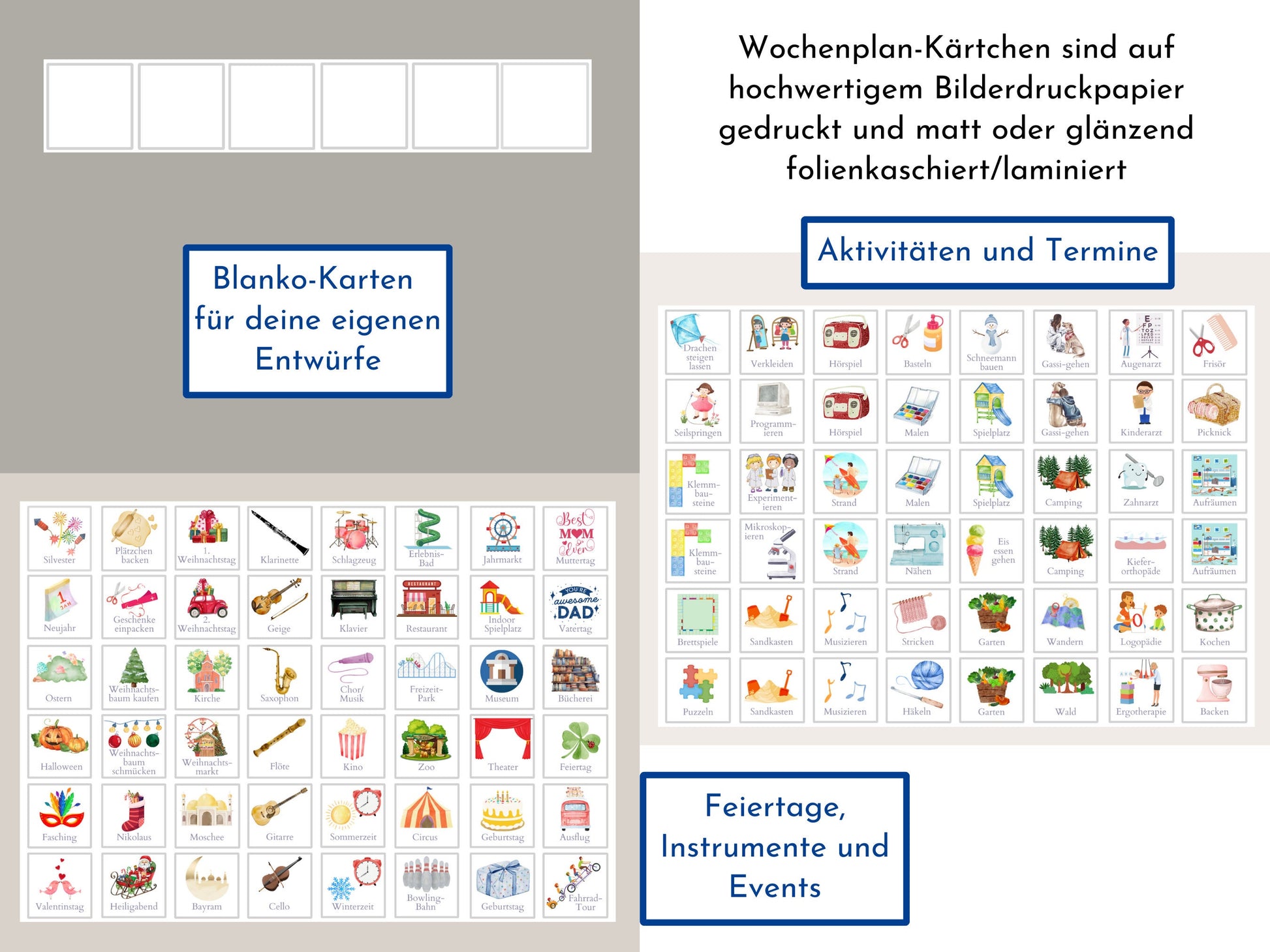 Magnetboard Wochenplan "Bauernhof" personalisiert für Kinder und Teenager, 246 Routine Karten, Neodym-Magnete, Montessori Routineplan